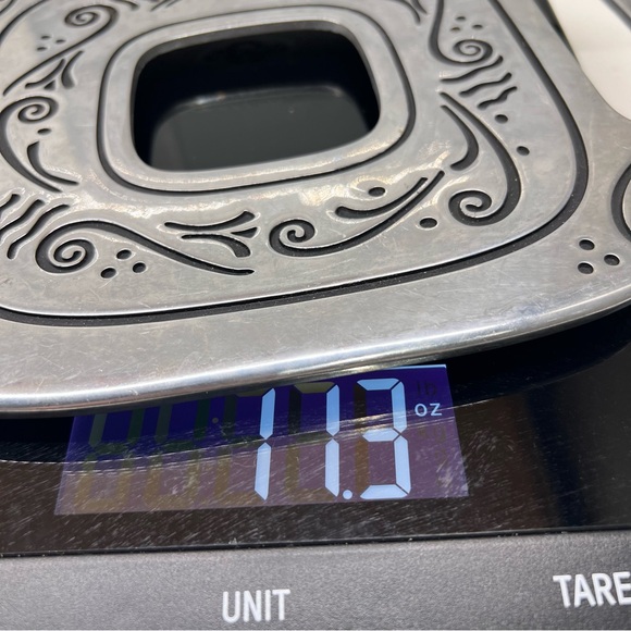 Vintage Lenox Spyro Hollowware Pattern Trivet Metal Serveware - Picture 10 of 10